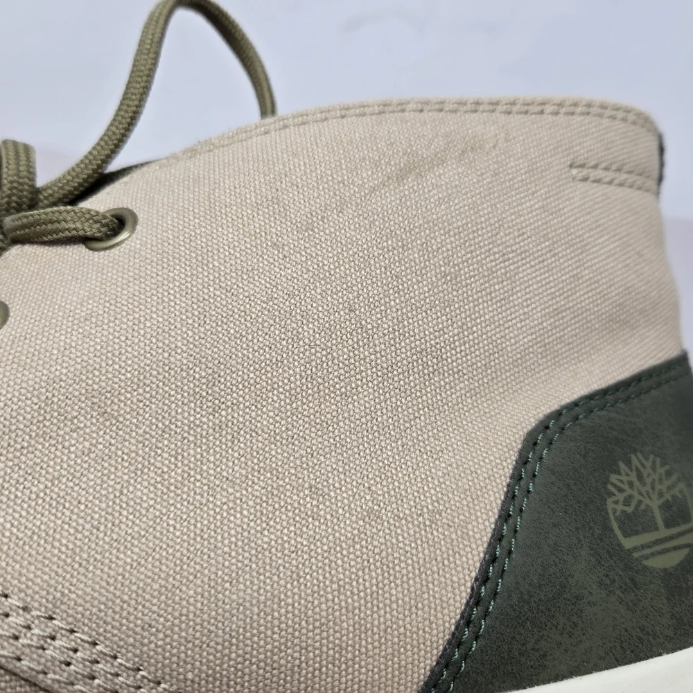 Timberland Men's Earthkeeper Chukka Boots Sz 11.5 Tan Canvas Green Ashwood Park